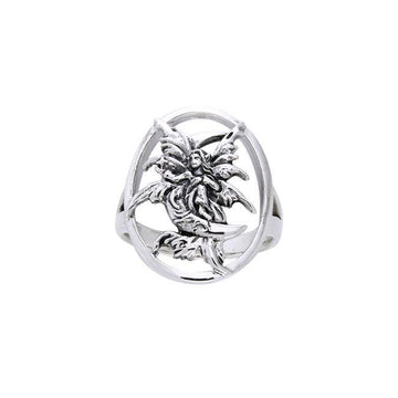 Stargazer Fairy Silver Ring TRI526 - Jewelry